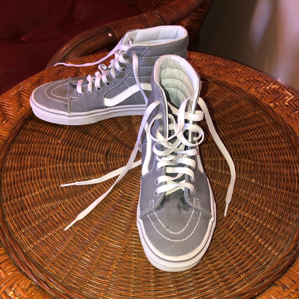 Barely Worn Grey Old Skool Hightop Vans